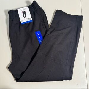 Danskin Luxe Jogger Pants Black Women’s Large Athleisure Sweatpants NWT